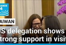 US delegation demonstrates support in visit to Taiwan following election, 15 January 2024