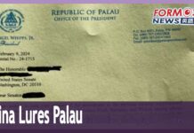 Palau leader says China has offered his nation economic sweeteners to sever Taiwan ties, 16 February 2024