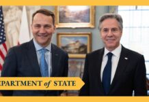 Secretary Blinken meets with Polish Foreign Minister Radoslaw Sikorski, 26 February 2024