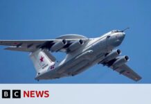 Ukraine says it shot down Russian A-50 spy plane, 15 January 2024