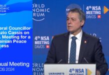 WEF. Press Conference: Federal Councillor Ignazio Cassis on NSA Meeting for a Ukrainian Peace Process, 14 January 2024
