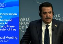 WEF. A Conversation with Mohammed Shyaa Al Sudani, Prime Minister of Iraq, 18 January 2024