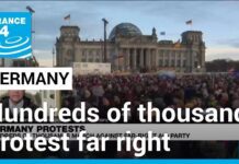 Hundreds of thousands protest against far right in Germany, 22 January 2024