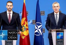 NATO Secretary General with the Prime Minister of Montenegro Milojko Spajić, 26 January 2024