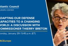 Adapting our defense capacities to a changing world: A discussion with Commissioner Thierry Breton, 29 January 2024