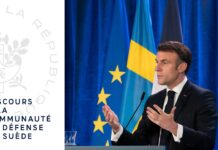 Discours du Président Emmanuel Macron à la communauté de défense en Suède, 30 January 2024