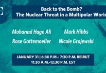 Back to the Bomb? The Nuclear Threat in a Multipolar World,31 January 2024