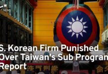 S. Korean Company Penalized Over Taiwan’s Sub Program, 17 October 2023