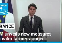 France’s prime minister unveils new measures in attempt to calm farmers’ anger, 1 February 2024