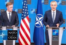 NATO Secretary General with U.S. National Security Advisor, Jake Sullivan, 7 February 2024