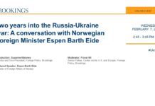 Two years into the Russia-Ukraine war: Norwegian Foreign Minister Espen Barth Eide, 7 February 2024
