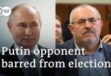 Russia blocks Boris Nadezhdin from presidential election, 8 February 2024