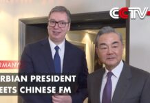 Serbian President Meets Chinese FM, 18 February 2024