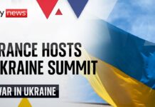 French President Emmanuel Macron holds a news conference following the Ukraine Summit, 26 February 2024