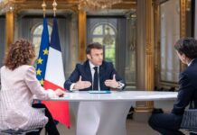 Emmanuel Macron, Interview au 13h de TF1 et France 2. 14 March 2024