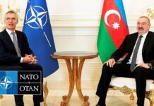 NATO Secretary General with the President of Azerbaijan Ilham Aliyev, 17 March 2024