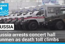 Russia arrests concert hall gunmen as death toll continues to rise, 23 March 2024
