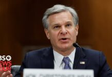 FBI Director Wray delivers remarks on the law enforcement agency’s priorities, 9 April 2024