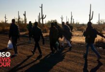 Migrants from all over the world make their way to Arizona’s southern border, 12 March 2024