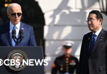 Biden welcomes Japanese Prime Minister Fumio Kishida to the White House, 10 April 2024