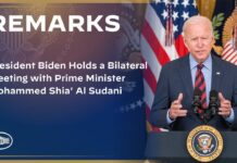 President Biden Holds a Bilateral Meeting with Prime Minister Mohammed Shia’ Al Sudani, 15 April 2024