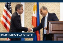 Secretary Blinken at a joint press availability with Philippine Foreign Secretary Enrique Manalo, 19 March 2024