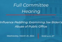 Influence Peddling: Examining Joe Biden’s Abuse of Public Office, 20 March 2024