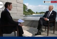 David Muir interviews Pres. Biden at Normandy American Cemetery on 80th anniversary of D-Day, 7 June 2024