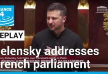 Ukraine’s Zelensky addresses French parliament, 7 June 2024
