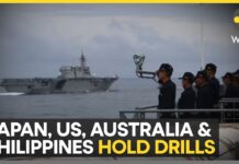 Japan, US, Australia and Philippines hold drills in South China Sea, 7 April 2024
