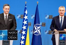 NATO Secretary General with the Chairman of the Presidency of Bosnia and Herzegovina, 08 APR 2024