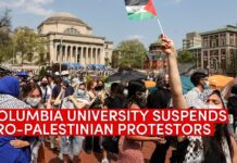Columbia University suspends pro-Palestinian protesters after failed negotiations, 30 April 2024