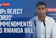 MPs reject Lords’ amendments to Rwanda bill – as crunch week for legislation begins, 16 April 2024
