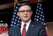 Speaker Johnson holds news conference on anti-Israel protests and universities, 30 April 2024