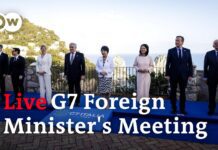 G7 foreign ministers hold press conference as meeting concludes, 19 April 2024
