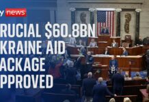 Crucial $60.8bn Ukraine aid package approved by US House of Representatives, 20 April 2024