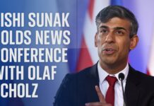 UK Prime Minister Rishi Sunak holds news conference with Olaf Scholz, 24 April 2024