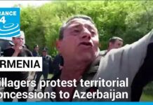 Armenia villagers protest territorial concessions to Azerbaijan, 24 April 2024