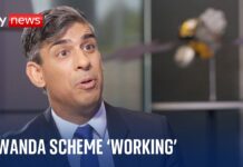 Rishi Sunak says migrants going to Ireland shows Rwanda scheme is working as a deterrent, 27 April 2024