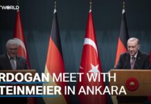 Turkish President Erdoğan hosts German President in Ankara, 25 April 2024