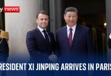 Chinese President Xi Jinping arrives in Paris, 6 May 2024