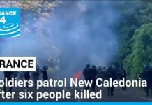French soldiers patrol New Caledonia after six people were killed in six days of riots, 19 May 2024