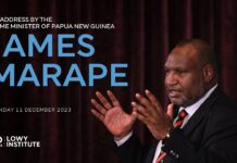 An address by James Marape, Prime Minister of Papua New Guinea, 11 December 2023