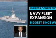 Federal government announces largest naval fleet expansion since WWII, 20 February 2024
