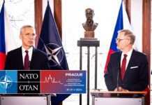 NATO Secretary General with the Czech Prime Minister Petr Fiala, 30 May 2024
