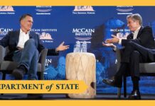 Secretary Blinken participates in a keynote conversation at the McCain Institute, 4 May 2024