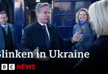 Antony Blinken arrives in Ukraine as Russian offensive mounts, 14 May 2024