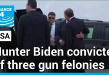 President Biden’s son, Hunter, convicted of all three felony gun charges, 12 June 2024