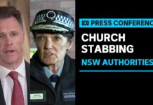 NSW premier, police announce terror investigation into Wakeley church stabbing, 16 April 2024