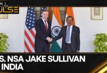 US NSA Jake Sullivan meets Indian counterpart Ajit Doval in New Delhi, 17 June 2024